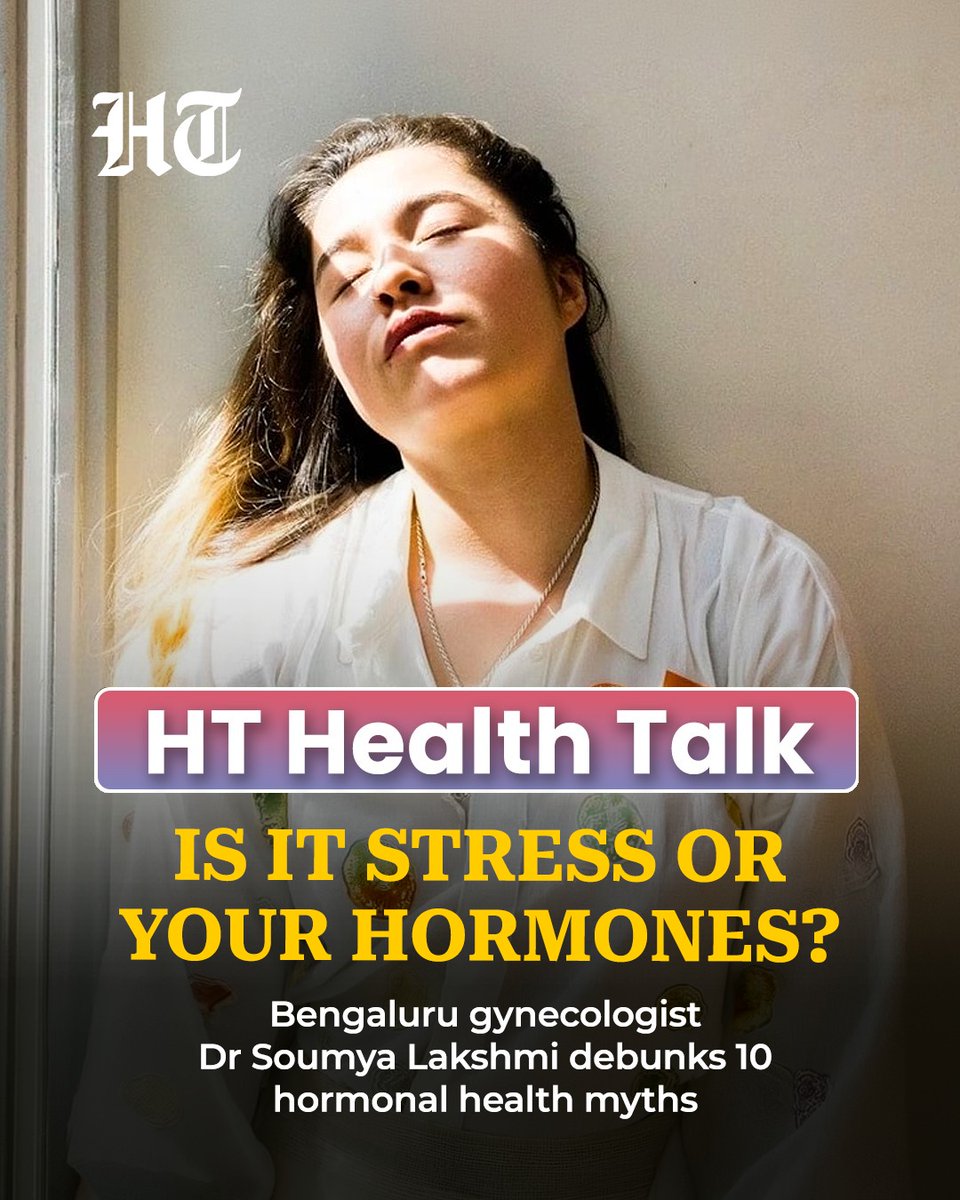 htTweets's tweet photo. #HTHealthTalk | Fatigue, irregular periods, acne? It is not ‘just stress’. Dr Soumya Lakshmi answers 10 hormone questions, including what birth control pills can and can’t do.
@PanwarSanya ✍️
Know more: https://t.co/Q0Mov6P1Of https://t.co/Dodo99TN0U