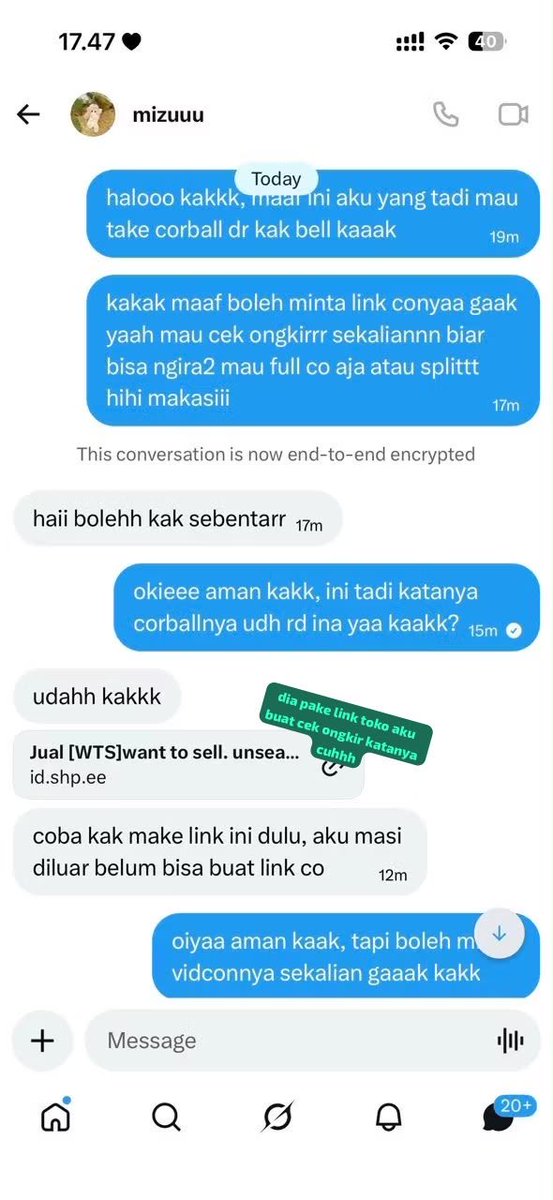jjenomlee's tweet photo. ❗️SCAM ALERTTTT❗️
aku baru aja di dm org lwt oyen, katanya aku ada jual corball rd ina wkwkwk sdngkn aku open corball aja blm rd ina smua. HATI” kalo dm org lg wts trus pke link oyenku klo bkn dari akunku yg inii, itu bukan aku ya, dia ngakuu” itu
#scam #penipu #wts #coerina https://t.co/XL0rMCeC6K
