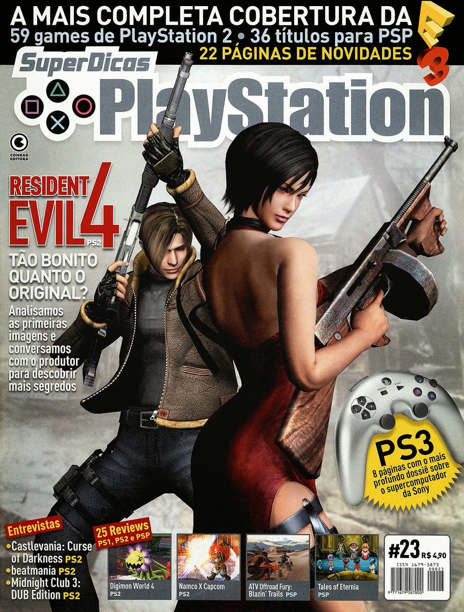 Fai_Clarkk's tweet photo. Leon S. Kennedy &amp; Ada Wong starring on Playstation magazine covers in 2005. #ResidentEvilㅤ #AdaWong #LeonKennedy #REBHFun https://t.co/GRZ7Rizv1J
