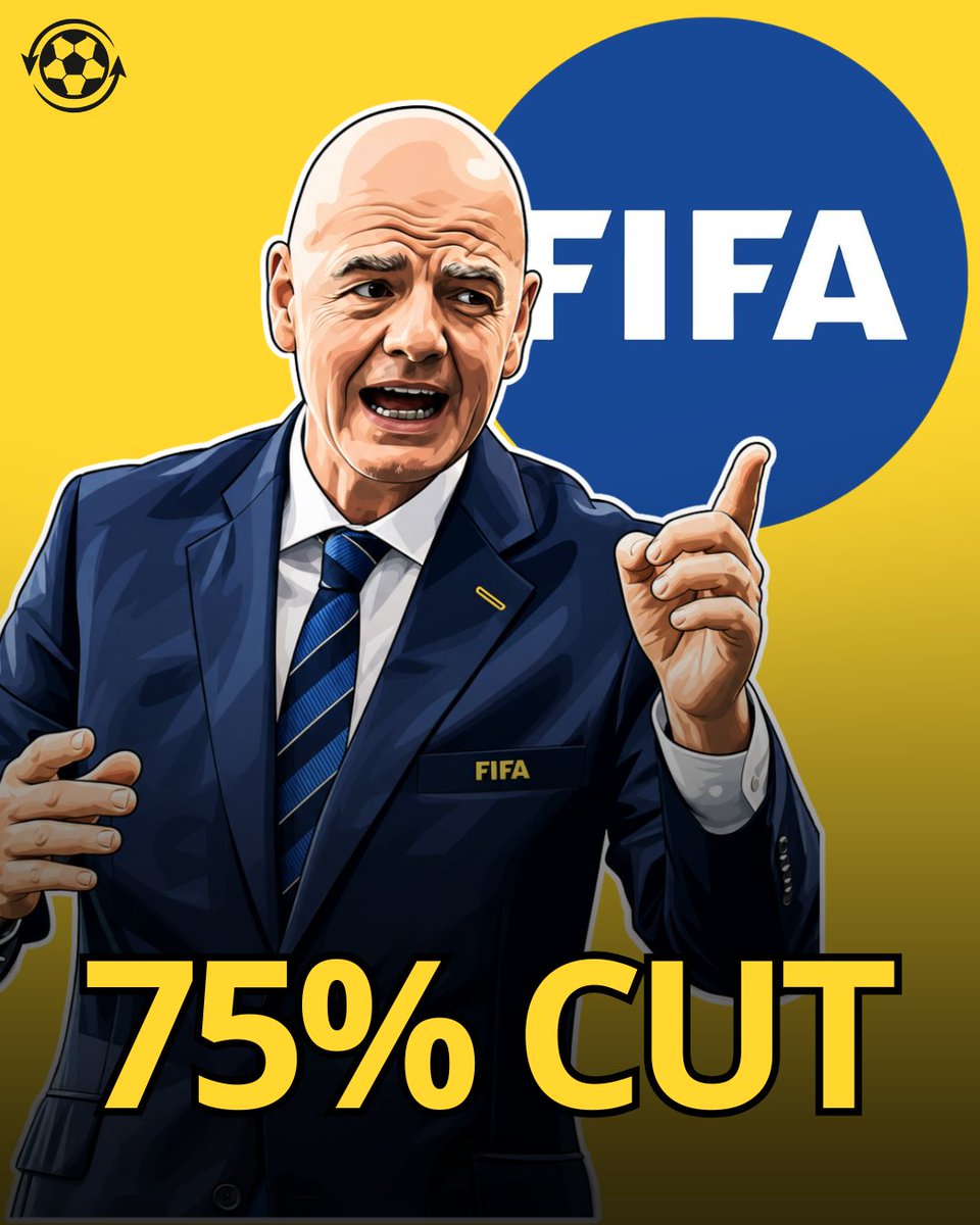 DeadlineDayLive's tweet photo. 🚨💣 Gianni Infantino has given FIFA members a 53-day ultimatum to approve his proposal to sell stakes in the World Cup. ⏳🌍

Members that reject the plan could face a 75% cut in potential FIFA funding.

Infantino says the plan could unlock up to $10 BILLION from January 1, 2027, while also offering associations access to as much as £30M through the new FIFA Forward Enterprise programme.

(Source: @TeleFootball)