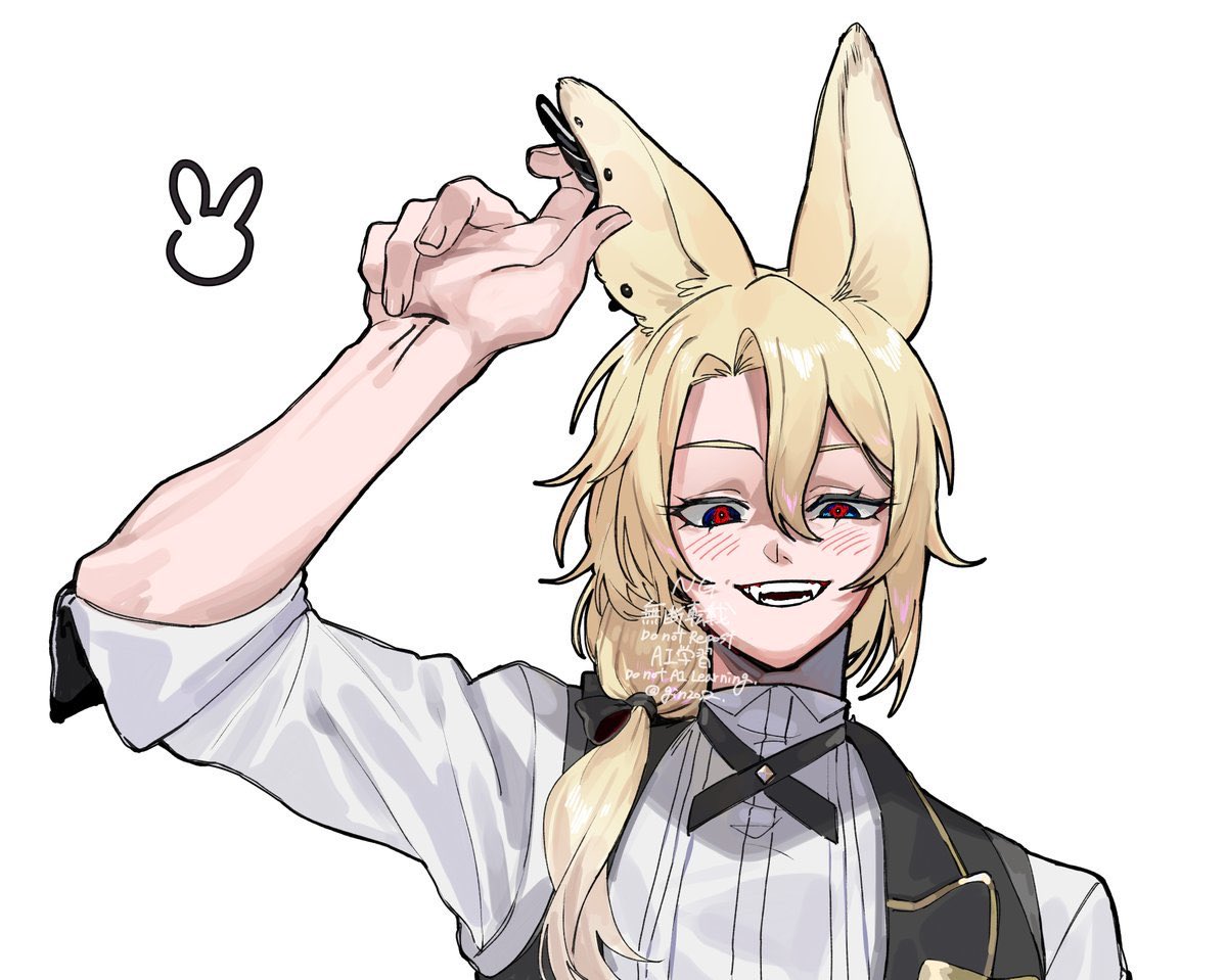 gin2052's tweet photo. 世紀末ゆきゆきさんと差分うさ耳ゆきゆきさん #ギンカク絵 #ソワニ絵 https://t.co/HpdjkSEPN2