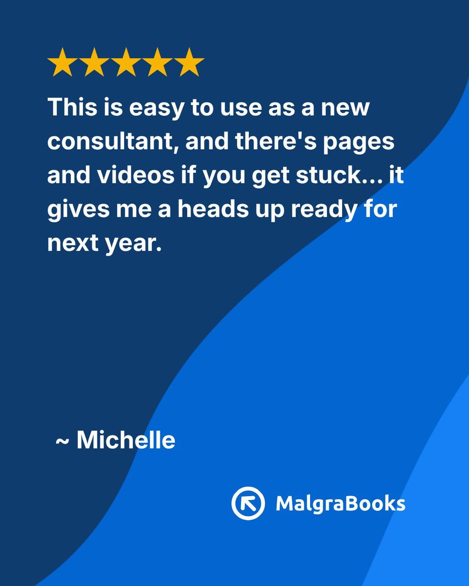 MalgraUK's tweet photo. New consultant? You're covered. 🌟 "This is easy to use as a new consultant, and there's pages and videos if you get stuck." ~ Michelle ⭐⭐⭐⭐⭐ https://t.co/jS7X4GPlSi https://t.co/tQbXiMKkKM