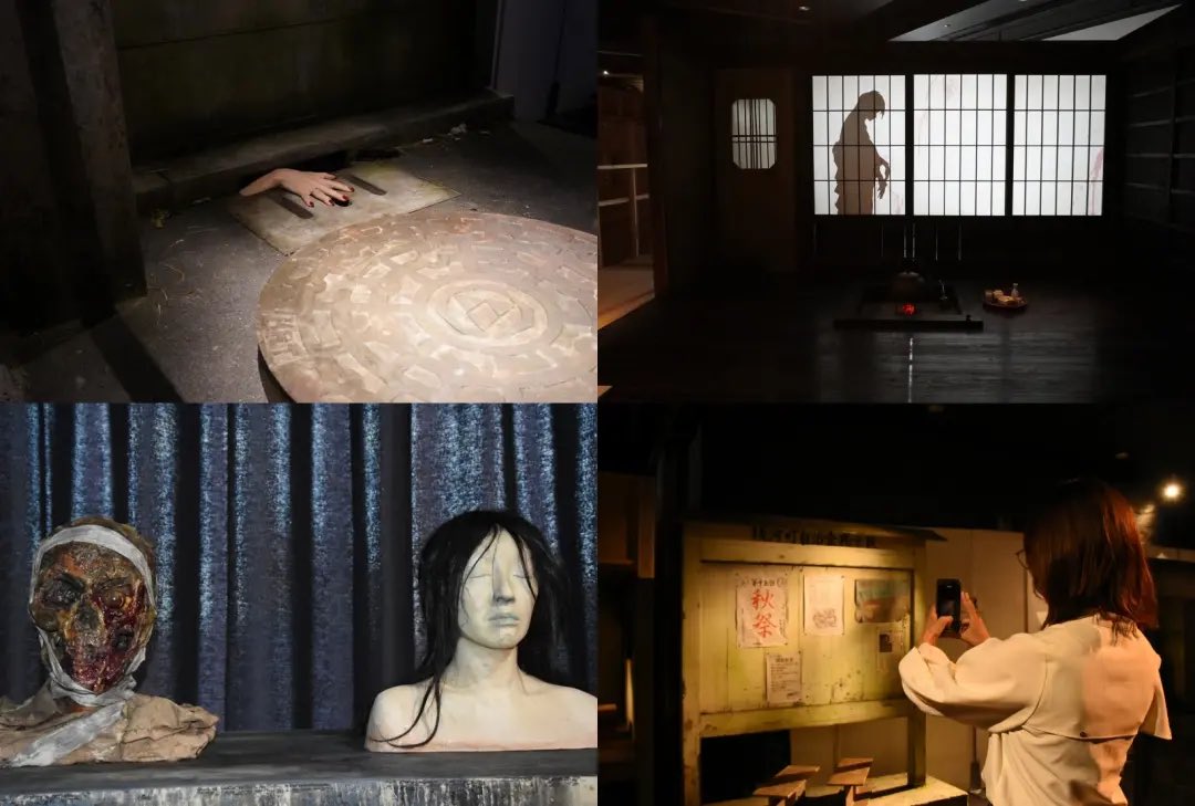osakaschedule's tweet photo. 🧟ホラーにふれる展🕯️
－映画美術の世界－ 

📍なんばスカイオ

ホラー映画の造形美術を体験できる展示会

ここでしか味わえない
「映画セットとその裏側」へと誘う
 お化け屋敷とは異なり、脅かされることなくホラー映画の世界を「見て・撮って・触って」楽しめるのが特徴。

日本の映画美術監督がディレクションした美術セットやその裏側を特別に再現し、
映画の禁断の空間を圧倒的な臨場感で紹介する。

会場内は写真・動画撮影が可能で、フォトスポットや手で触れて素材の違いを確かめられる造形物、知られざる映画美術の仕事を紹介する「美術ノート」コーナーなども用意される。

https://t.co/MuvKDrQVd8