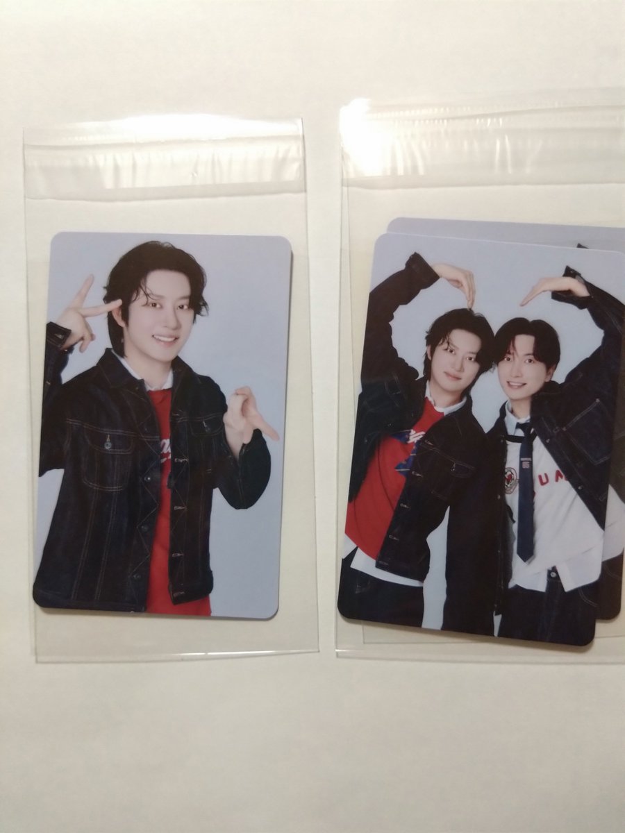 sakebitainoyo's tweet photo. 【交換】
SUPERJUNIOR-83z
mu-mo 購入特典トレカ

譲：トゥギ2種
求：画像のツーショット、ヒチョル

豊洲での交換希望です。
よろしくお願いいたします。 https://t.co/EVzkLH4q30