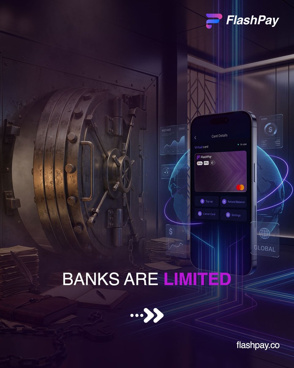 flashpay_card's tweet photo. Switching isn’t a trend. It’s the smarter way to pay.

🌐 https://t.co/xuLRyQuC9B

#FlashPay #PremiumVisa #CryptoPayments #Borderless #Travel #Fintech https://t.co/QmjlPFM8ru