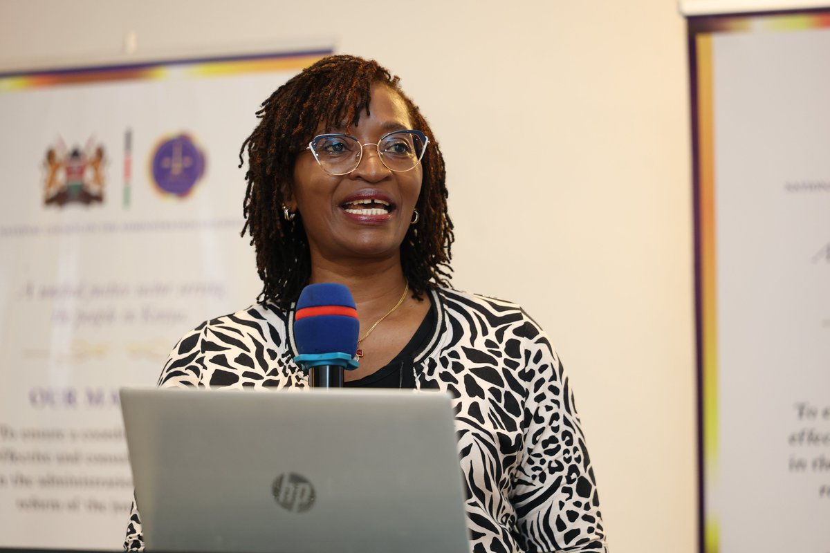NCAJ_KE's tweet photo. Chairperson of the National Committee on Criminal Justice Reforms (NCCJR), Lady Justice Grace Ngenye, presents on the proposed reforms to the Identification Parade Process, emphasizing the need to review the existing Identification Parade Form to align it with the Constitution of Kenya, 2010, international human rights standards, and emerging best practices in criminal justice administration. Identification parades are a critical evidentiary process in criminal investigations, enabling witnesses to identify suspects in a fair, transparent, and legally compliant manner. The credibility of identification evidence significantly influences the integrity of criminal investigations and subsequent prosecutions.