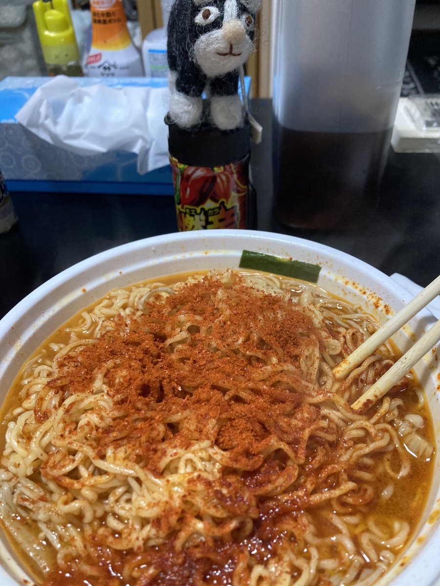 sinimini666's tweet photo. 缶チューハイ（500ml）をダラダラ飲み終わったので、締めのラーメンいきます🍜 https://t.co/3Fl5gYh9PU