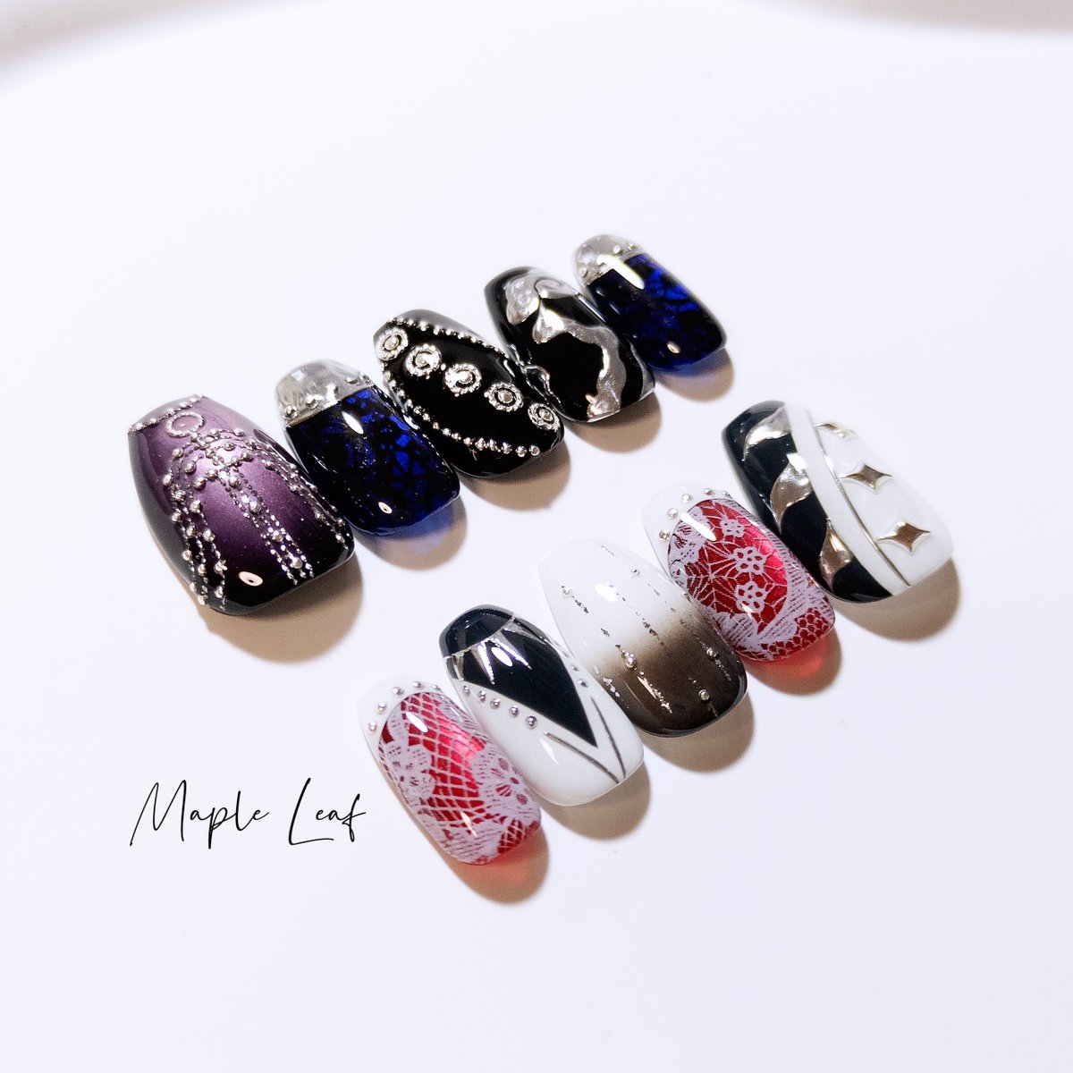 MapleLeafNails's tweet photo. 𝐧𝐞𝐰*⁡
.
にじさんじ 
四季凪アキラ×セラフ･ダズルガーデン
.
.
⁡ #ネイルチップ #ネイルチップ販売  #ネイルチップオーダー https://t.co/29EJrNoA1p