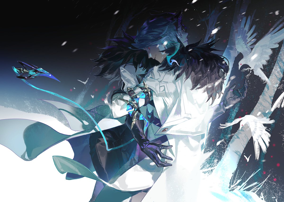 fisheep6666's tweet photo. 于天空岛归来
白色乌鸦，重返「故乡」

#dottolone 
#genshinimpact 
#dottore
#pantalone https://t.co/vGoNf6PFhW