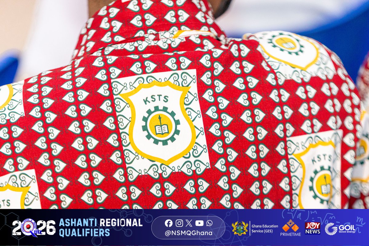 NSMQGhana's tweet photo. ASHANTI:

End of Contest

Kumasi Sec. Tech. School: 71pts
Bosomtwe Boys' STEM High School: 22pts
Al-Azhariya Islamic SHS: 11pts
Barekese SHS: 09pts

Never in doubt! Kumasi Sec. Tech. are headed to the National Championship.

#NSMQ2026 #NSMQRegionals #Primetime https://t.co/G05sefVO0l