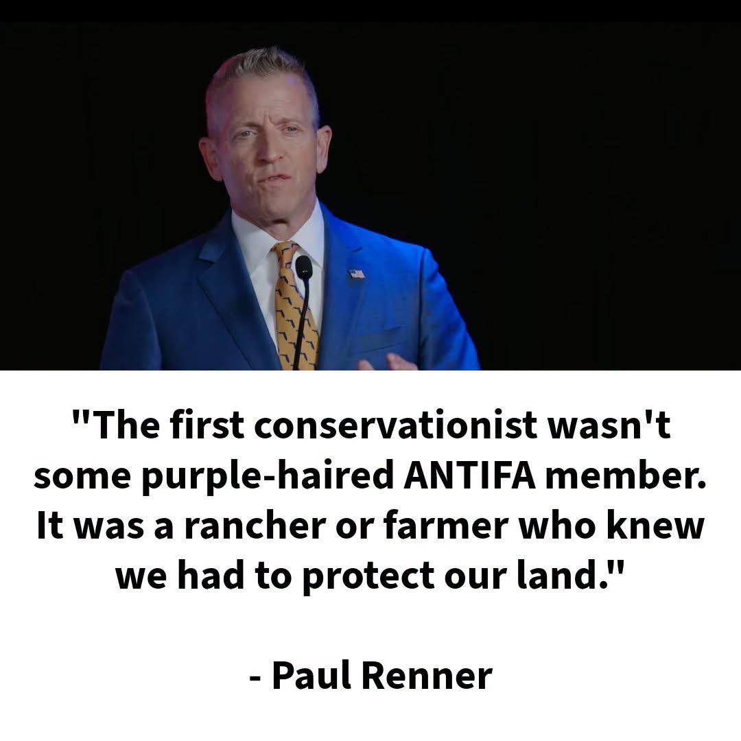 Paul_Renner's tweet photo. The radical left loves to lecture you about "conservation." 

Real conservation means protecting Florida's farms, ranches, wetlands, and way of life, not bowing to political activists. 

As Governor, I'll fight to preserve what makes Florida worth calling home. https://t.co/lzImImkTbC
