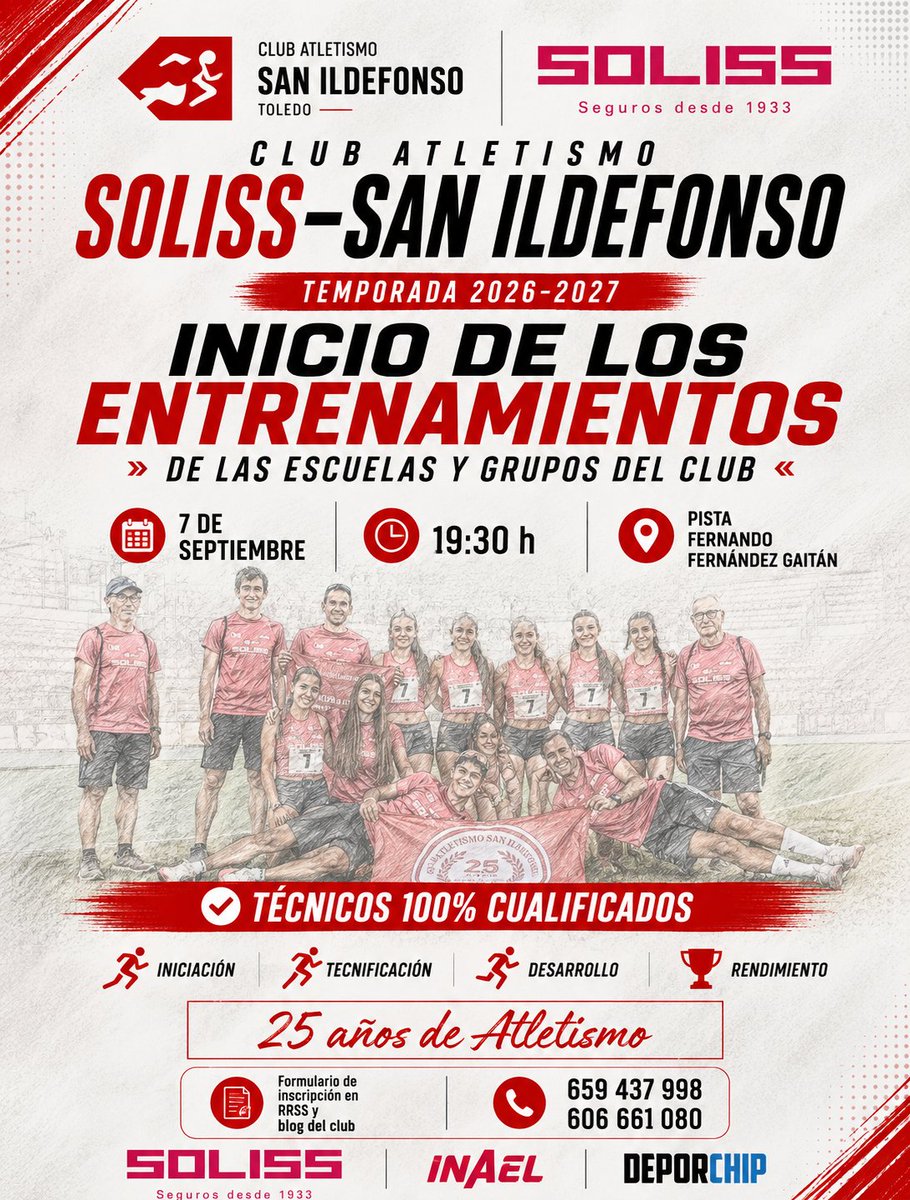 ATLSANILDEFONSO's tweet photo. INSCRIPCIÓN TEMPORADA 26/27: ¡VENTE AL SANILDE!

El C. Atl. @SolissSeguros @ATLSANILDEFONSO abre el periodo de INSCRIPCIÓN tanto para atletas nuevos como para los que ya estaban en el Club.

¡QUEREMOS CONTAR CONTIGO!
+ INFO, AQUÍ⬇️:  https://t.co/PmBVE6AJGq

@deporchipcom https://t.co/8cSzEVgWrJ