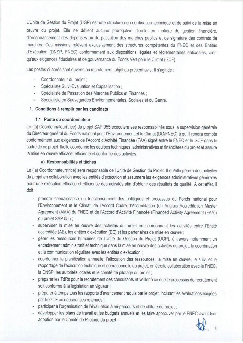 actualites229's tweet photo. 🇧🇯 #AlerteJob ||Recrutement multipostes au profit de l’Unité de Gestion du Projet SAP 055 :

● 01 Coordonnateur de projet

● 01 Spécialiste Suivi-Évaluation et Capitalisation

● 01 Spécialiste de Passation des Marchés Publics et Finances⬇️ https://t.co/e8F7BwES3r