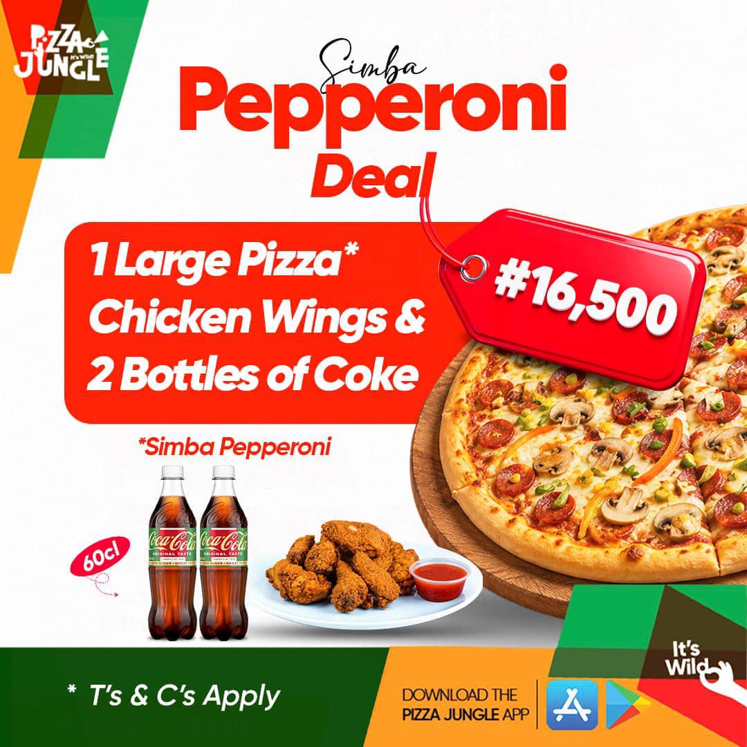 Richard_Ugo_'s tweet photo. The best food deals are the ones you can actually share. Grab the Simba’s Pepperoni combo, invite your people over and enjoy every slice together. #SimbaPepperoni https://t.co/W15dPYqNFi