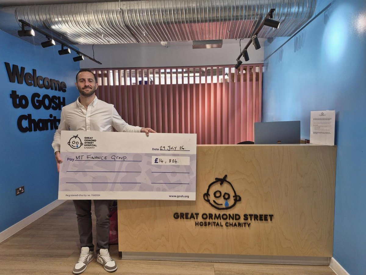MTFinance's tweet photo. It was an honour to present the funds raised from the MT Finance Football Festival 2026 to our charity partner, @GOSHCharity💙

Thanks to the generosity of our players, spectators, and everyone who supported us, we raised a total of £14,823, exceeding our target of £12,000. https://t.co/5KY5pdrdAy