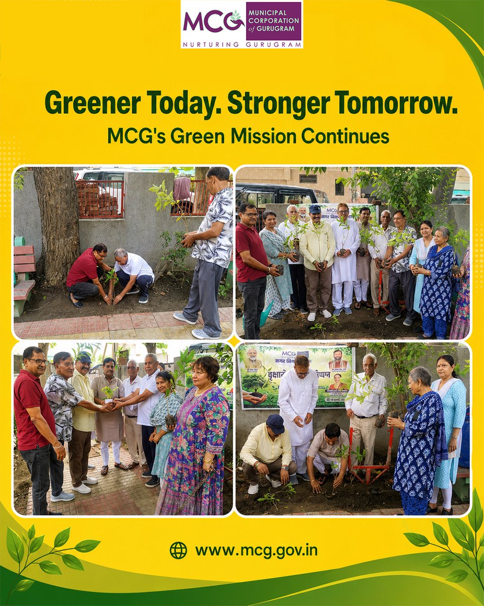 MunCorpGurugram's tweet photo. MCG's continuous green maintenance efforts ensure that every plantation receives the care it needs to thrive. Together, we are creating greener public spaces and a more sustainable Gurugram.
#TeamMCG #GreenGurugram #HaritGurugram #PlantationDrive #UrbanGreening #EnvironmentalSustainability #SwachhGurugram #SustainableCity
@MoHUA_India @YTKDIndia @SwachhBharatGov @SwachhBharat @MoHUA_India @MoJSDDWS @cmohry @NayabSainiBJP @Rao_InderjitS @VipulGoelBJP @csharyana @DiprHaryana @PradeepIAS_HR @OfficialGMDA @CPCB_OFFICIAL @caqz_official