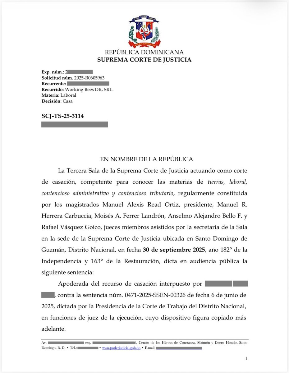 FJimenezRD's tweet photo. Interés casacional. Creación de doctrina: Demanda en validez de oferta real de pago formulada antes de que culmine definitivamente el litigio. Mientras una sentencia sea susceptible de ser atacada por las vías ordinarias o por el recurso de casación, su autoridad de cosa juzgada es puramente provisional, circunstancia que debió valorarse antes de declarar la validez de la oferta real de pago. Factum: empleador que obtuvo la validez de una oferta real de pago realizada en virtud de una sentencia que había sido recurrida en casación.