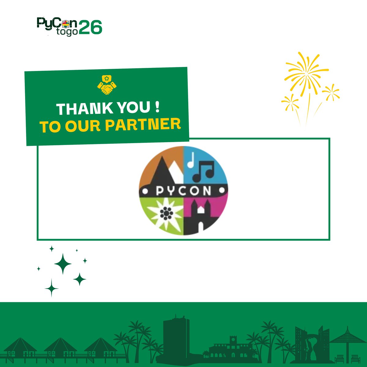 TgPycon's tweet photo. PyCon Togo 26 🤝 PyCon Austria!

We’re delighted to announce PyCon Austria as an official community partner!

Don’t let your place slip through your fingers… Book yours now! 👉 https://t.co/mLGy3dBcaj

#PyConTogo26 #Python #OpenSource #PyConAustria #TechTogo https://t.co/ghop6G5MKe