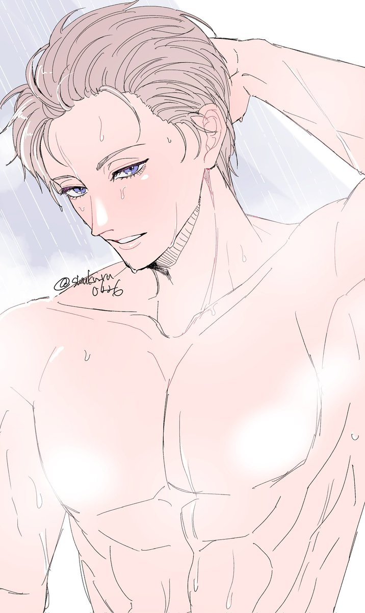 shinku_yu0226's tweet photo. 前にセイヤをオールバックにする勇気出ないって言ってたんだけど、やっぱり見たくていろいろ描いた https://t.co/a9bASEfn50