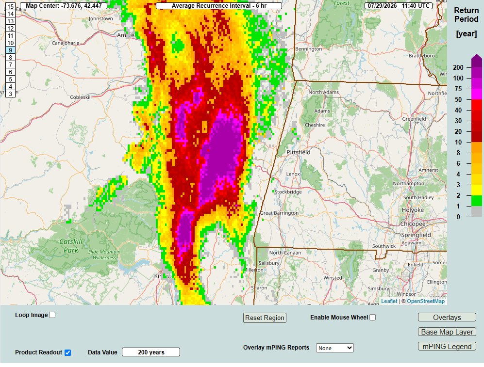 WxManAJB's tweet photo. Analysis pointing to a nearly 1 in 200 year 6-hour rainfall. https://t.co/W2YcYQYstG