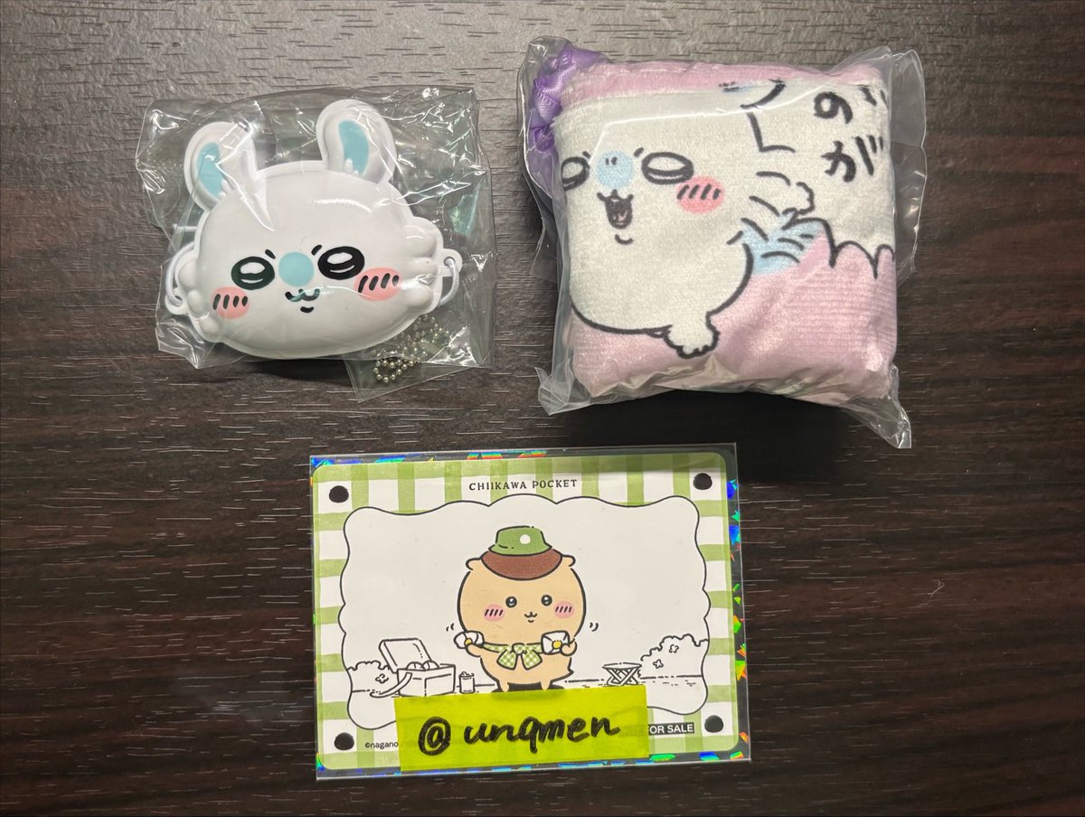 unqmen's tweet photo. 【交換】ちいかわ
巾着ポーチ・ミニチュアおめん

【譲】
巾着：モモンガ&amp;古本屋
おめん：モモンガ
【求】
巾着：シーサー&amp;くりまんじゅう
おめん：ちいかわ

都内手渡し(できれば池袋・新宿)優先。
まとめての場合は郵送も可。
お気軽にお声がけください🙇‍♀️ https://t.co/TRgtIM3KK0