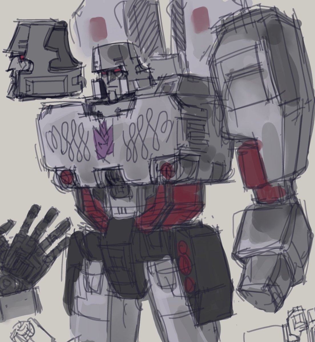 t3psip's tweet photo. Back to sketching megatron https://t.co/GKTSi3asKI