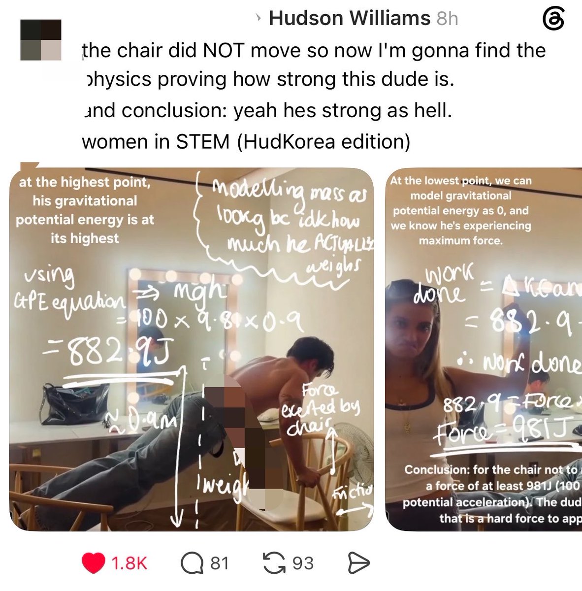 ghetto__owl's tweet photo. Threads horny-mathed the chair pushups ijbol 😭 https://t.co/QXQj6wH4js