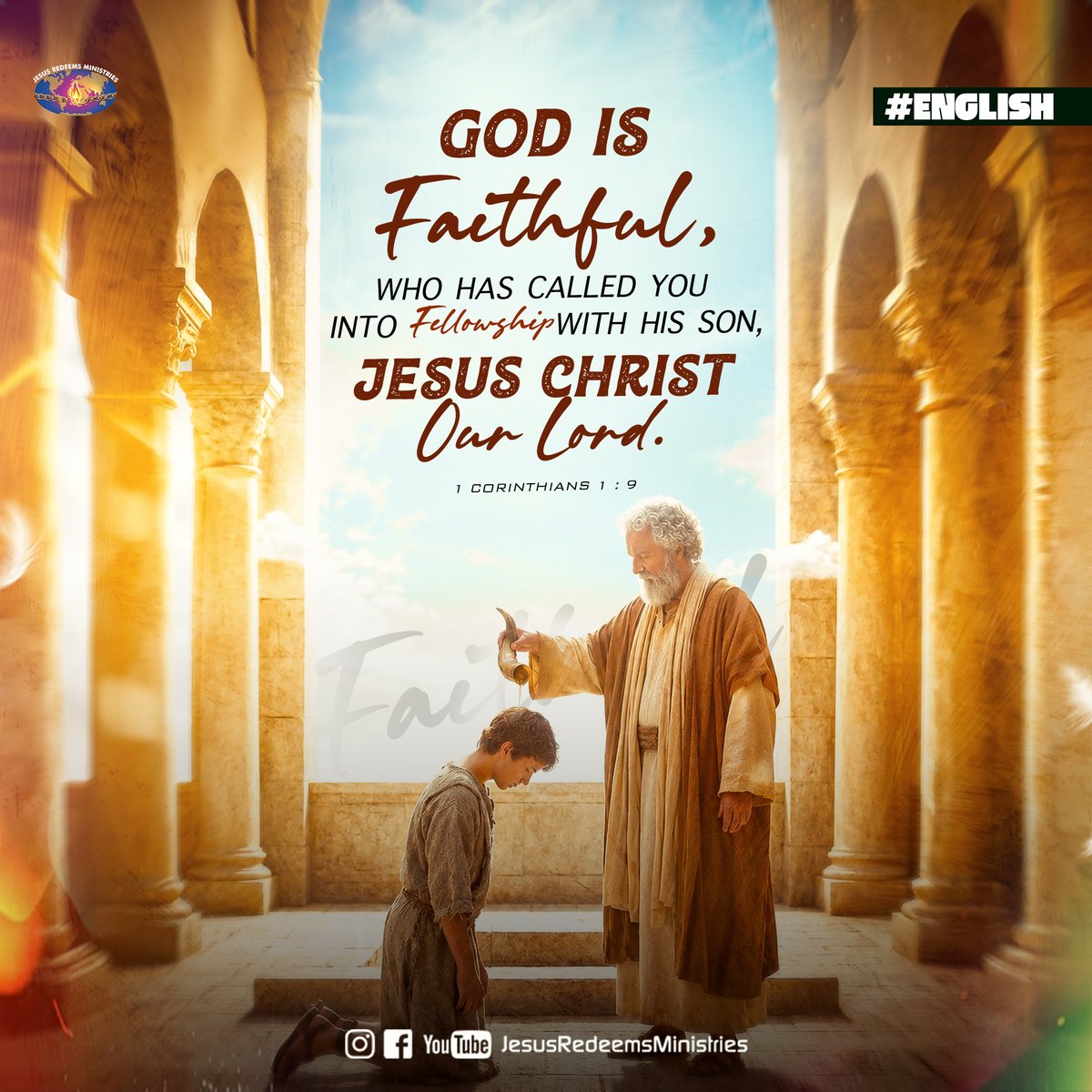 JesusRedeems_'s tweet photo. God is faithful, who has called you into 
fellowship with his Son, Jesus Christ our Lord. [NIV] 1 Corinthians 1:9
.
.
.
#promiseword #promiseverse #dailybibleverse #dailypost #dailydevotional #dailyverse #bibleverses #bible #bibleverseoftheday #bibleversedaily https://t.co/cwhA0Gxgt4