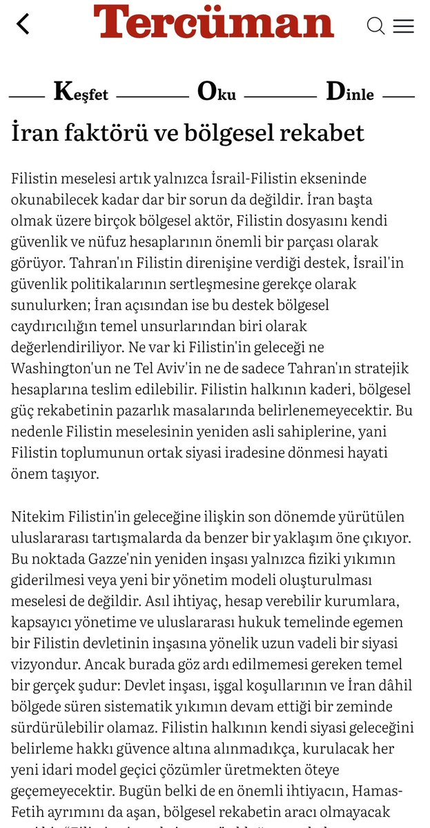 Melih_Demirtas's tweet photo. @tercumancom While Israel's #oppression in #Palestine continues unabated,I examine the latest decisions taken by #Hamas, placing them within the broader context of years of #internalDivisions,external interventions, #WesternOrientalism, and the fundamental right of #selfDetermination 🖋🌍 https://t.co/OFojWtLo8L