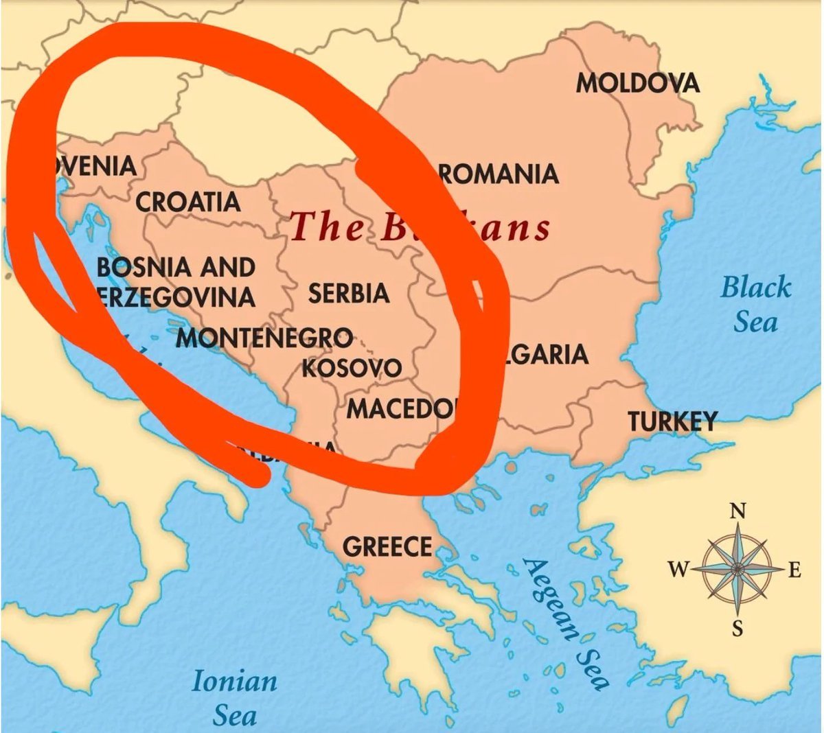 theepicmap's tweet photo. Why don't all these small balkan countries form a united country?? https://t.co/3LM2jubppQ