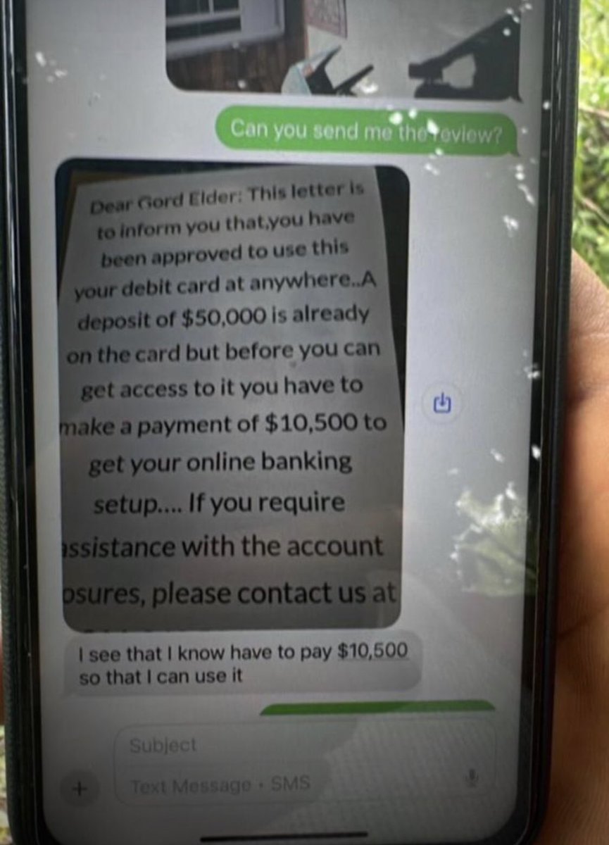 Doctorseyi's tweet photo. G is all about evidence.

Run Flash acct, give your CL to log in & he sees huge balance (up to $10M), 

I’ll send a customized ATM then the billing message that pops up when the CL wants to transfer out is to activate card first, CL will activate with a huge fee (your cashout)

Your US WhatsApp number can be used for customer care agent on it. (I’ll teach you how to setup your WhatsApp)

Indirectly CL message you on complain & with just one Flash account you can use it for more Cl.

Inheritance, Investment etc