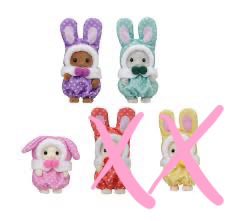 bellom0rning's tweet photo. #ตลาดนัดsylvanian มีใครมีกระต่าย 3 สีนี้บ้างค้าบบบ จะครบแล้วว🩷🫰🏻 https://t.co/wMxQfMxSkm