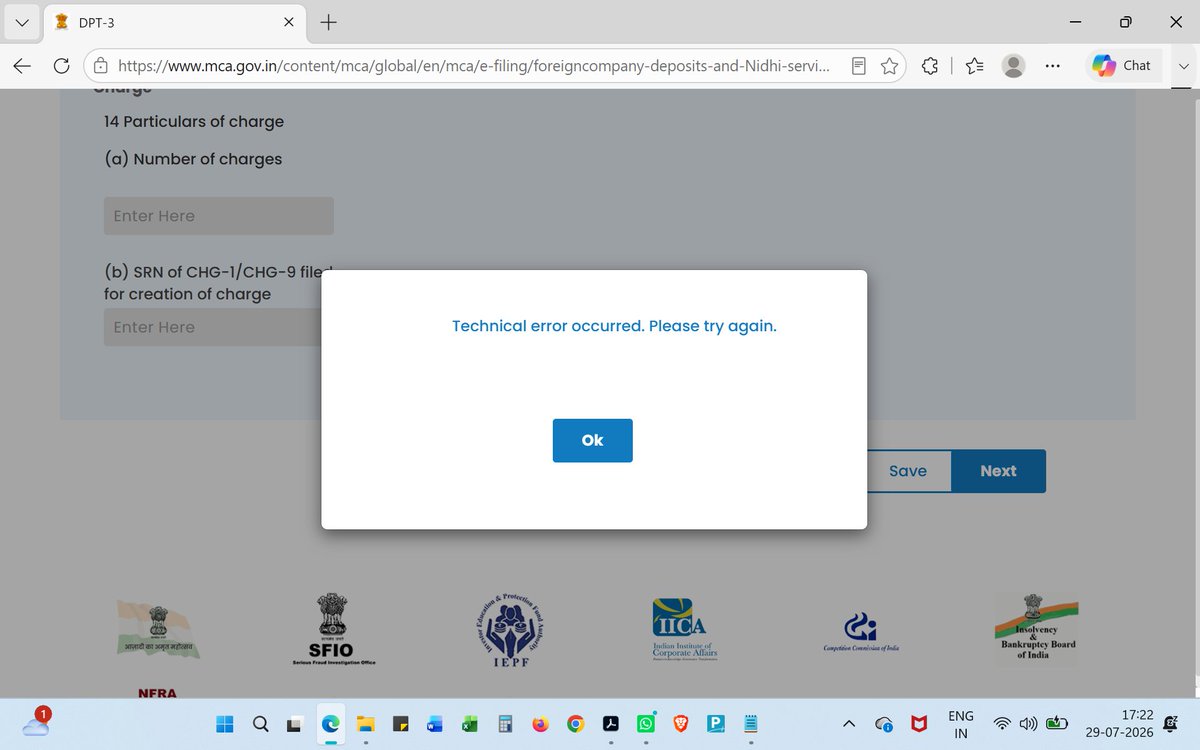 SadraniHina's tweet photo. @HelpdeskMCA21V3 still same issue. please resolve soon. https://t.co/VUxJFiHONc