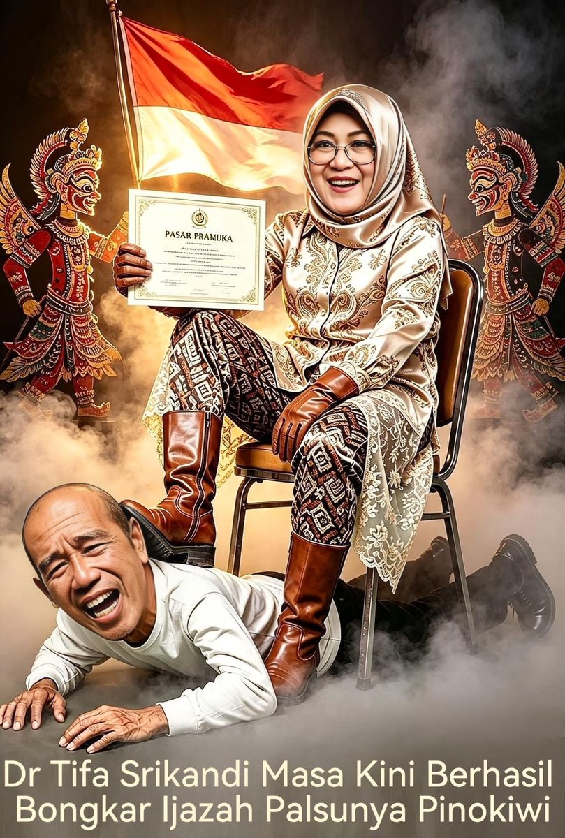 azizi_khusnul's tweet photo. Dr tifa srikandi masa kini berhasil membongkar ijazah palsunya pinokiwi https://t.co/9osKkEqo5n