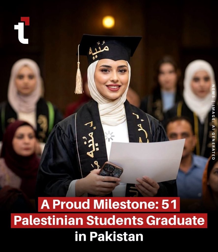 swatiyam's tweet photo. A total of 51 Pales-tinian students successfully reached a major academic milestone by graduating and completing clinical internships at the University of Lahore (UOL) in Pakistan. 
The milestone was achieved through the Pales-tinian Scholarship Program https://t.co/T5P5sJiupU