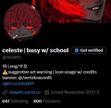 celeste | busy w/ school tweet media