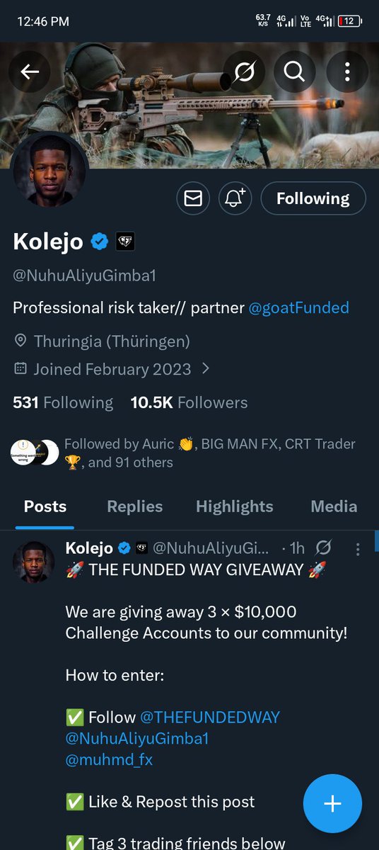 Major3125's tweet photo. @NuhuAliyuGimba1 @THEFUNDEDWAY @muhmd_fx Take completed✅, hopefully I get this opportunity.

@Fx_high_priest 
@_TradeRadar_ 
@1HUMBLEX 
🚀🚀🙏 https://t.co/zVvE4b2Lui