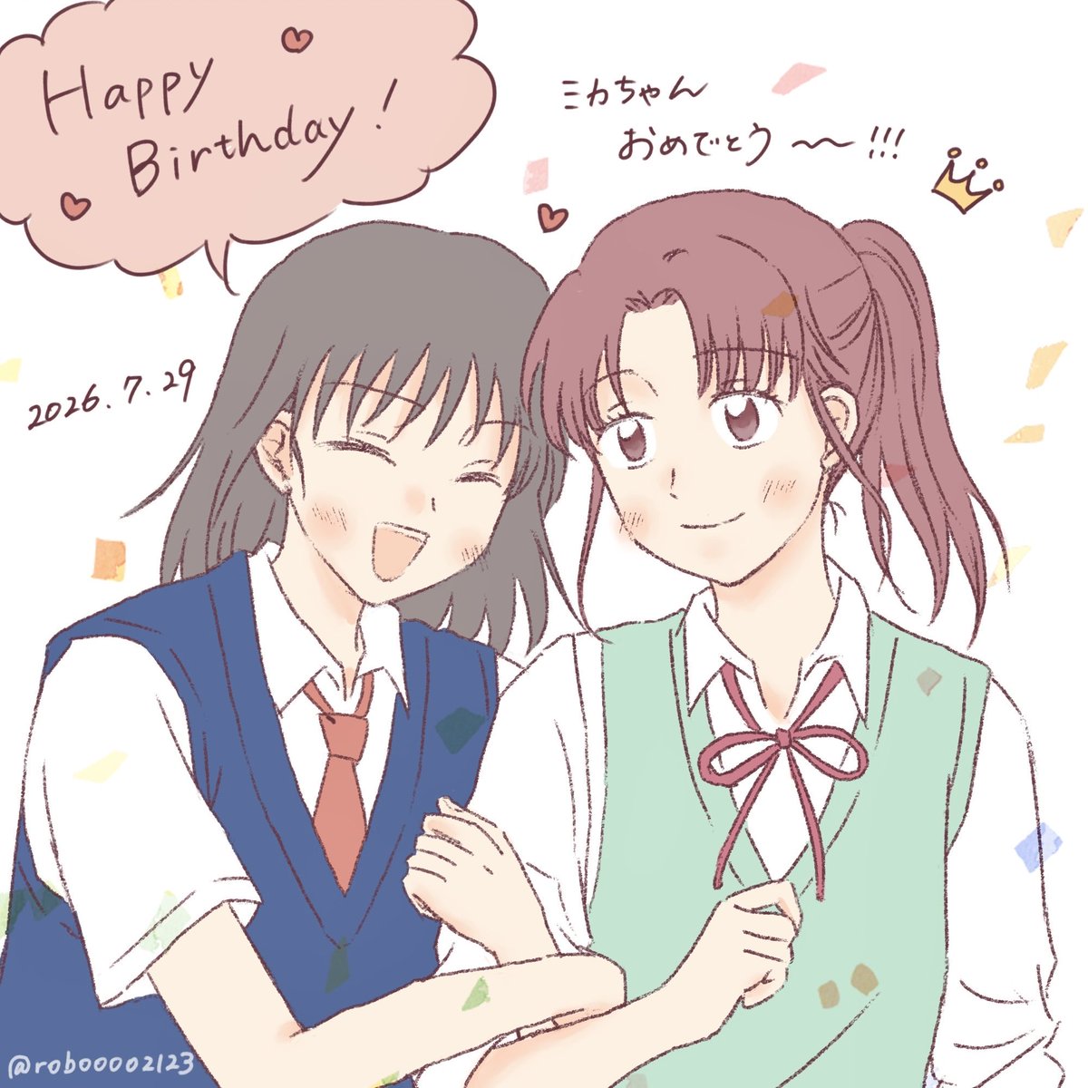 roboooo2123's tweet photo. Happy Birthday！！ミカちゃん🥳✨ https://t.co/dCPMmqmCzI