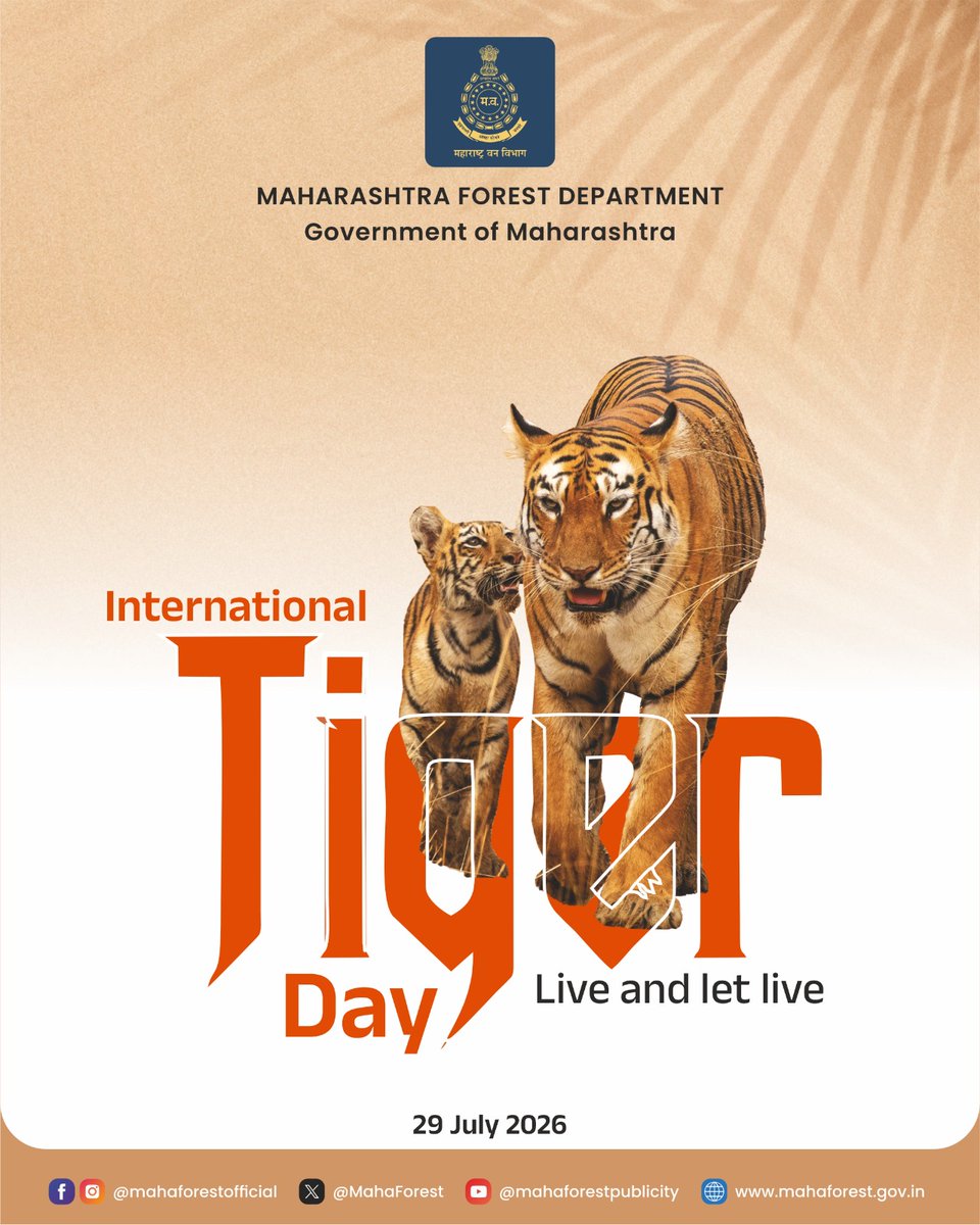 MahaForest's tweet photo. International Tiger Day
#InternationalTigerDay #SaveTiger #TigerConservation #WildlifeConservation #MahaForest https://t.co/gAOiTIXv19