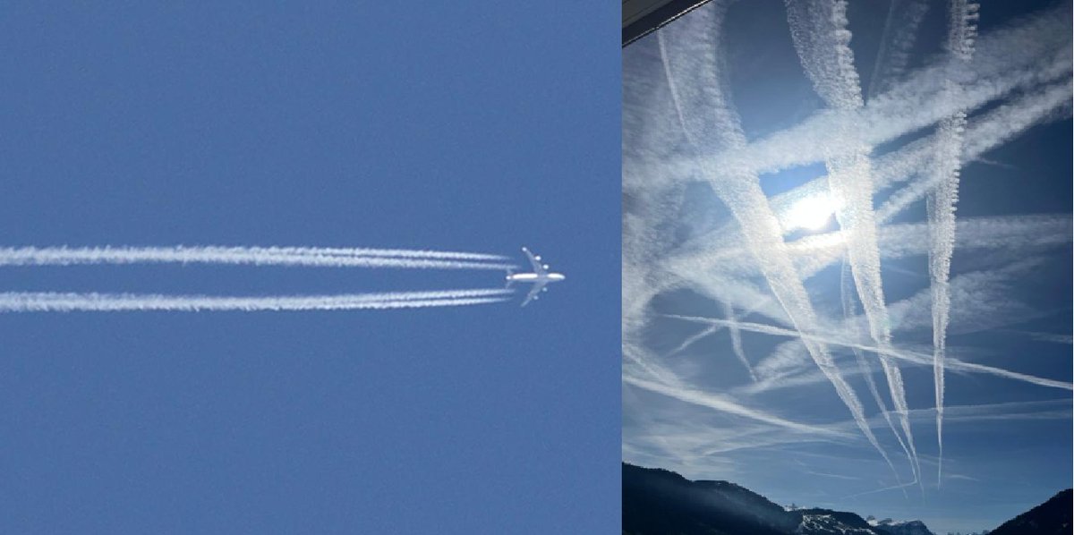 julikabrand's tweet photo. So entsteht Normalität:
Junge Leute finden einen #Chemtrail-Himmel ganz normal, weil dies für sie schon 'immer' so war.
Und mittlerweile sind 80 #Messerangriffe pro Tag auch 'normal' (schließlich hat DE ja ca. 800 Herzinfarkte und ca. 1400 Krebsfälle mittlerweile am Tag). https://t.co/gbQzB5zpKF