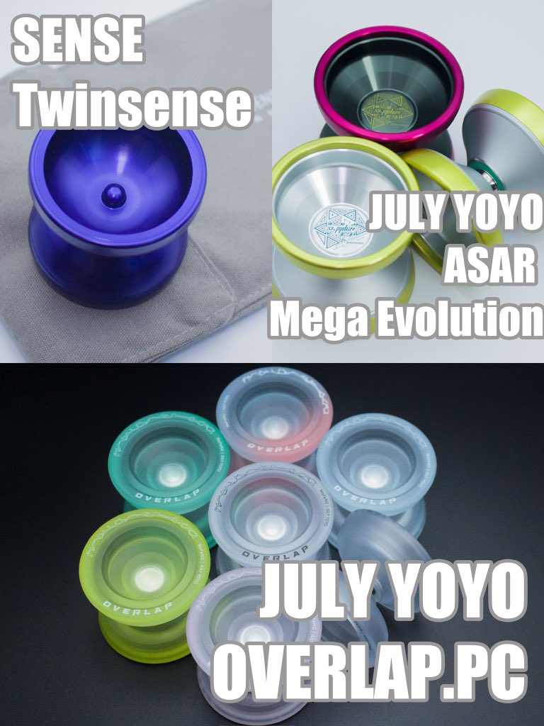 Montayoyostore's tweet photo. 新作入荷!🔥
SENSEより、独創的なデザインの7075モノメタル「Twinsense」が登場。
JULY YOYOからは「OVERLAP」のPC Versionと、アルミ製アウターリム構造を採用した新作「ASARME」が登場!
Monta YoYo Storeにて販売中!
#todaysthrow
#yoyo
#julyyoyo
#sense
#montayoyostore https://t.co/jtqWntFY2d