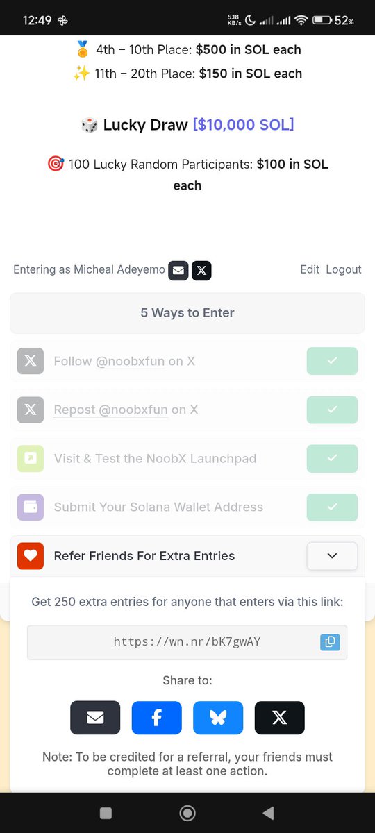 MichealOnCrypto's tweet photo. @noobxfun https://t.co/Phvd3WI1nR
Take part in NOOBX Giveaway!👇

@noobxfun
Show love
GqzfBddcatotTQD88T35eswCo4xDLhsTSgtgNgV4EBQ9 https://t.co/MjPYhj5bk9
