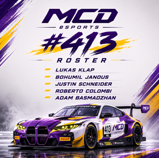 MCDxESPORTS's tweet photo. 🔹𝙄𝙣𝙩𝙧𝙤𝙙𝙪𝙘𝙞𝙣𝙜 𝙤𝙪𝙧 𝙛𝙞𝙧𝙨𝙩 𝙧𝙤𝙨𝙩𝙚𝙧!
We are proud to introduce our first ever ACC Roster! 🤩

They will be competing in the BW Major Series this Saturday at Bathurst as their first ever race as MCD eSports #413.🦘🔜 We're excited for the new chapter ahead!🙌 https://t.co/qhRp8ORmhM