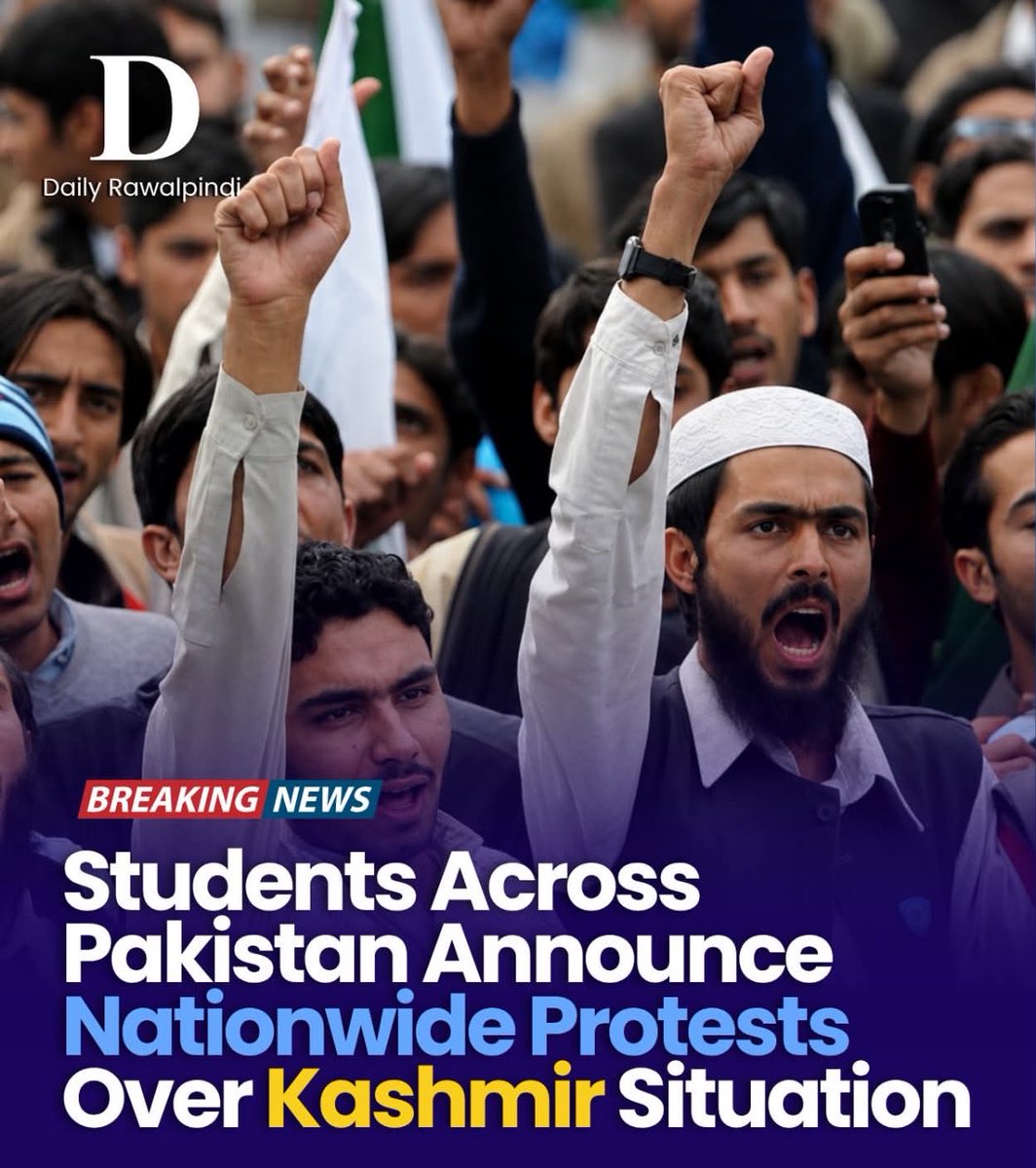 swatiyam's tweet photo. Pakistan’s Largest Student Organization Announces Nationwide Protest Over Kashmir Situation https://t.co/4Ocd35BcAf