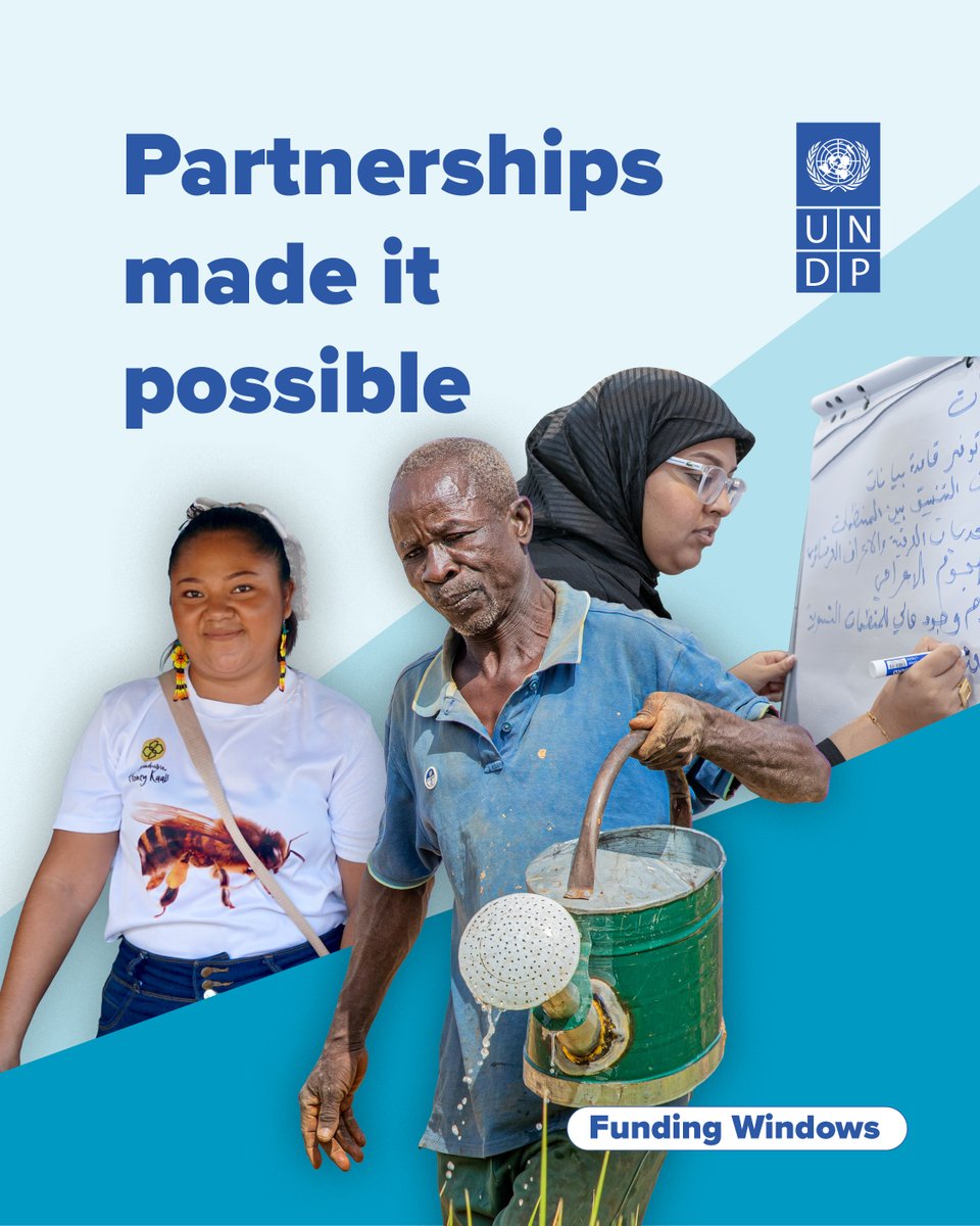 UNDPQatar's tweet photo. In 2025, @UNDP #FundingWindows delivered $129 M across 120+ countries and territories, helping communities build resilience, strengthen institutions, and advance sustainable development.

📊 Discover more in our new report: https://t.co/0xgfaCBUIG https://t.co/7jNCNjcXqp