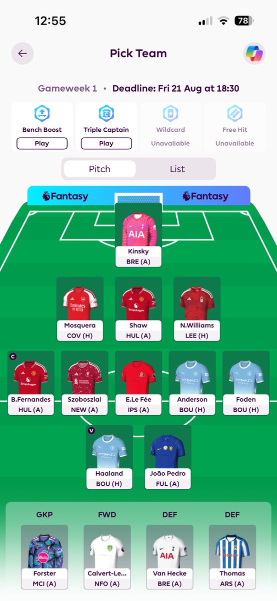 THFCJPVH05's tweet photo. @FPL_Pickle https://t.co/D2RRzvK6k2
