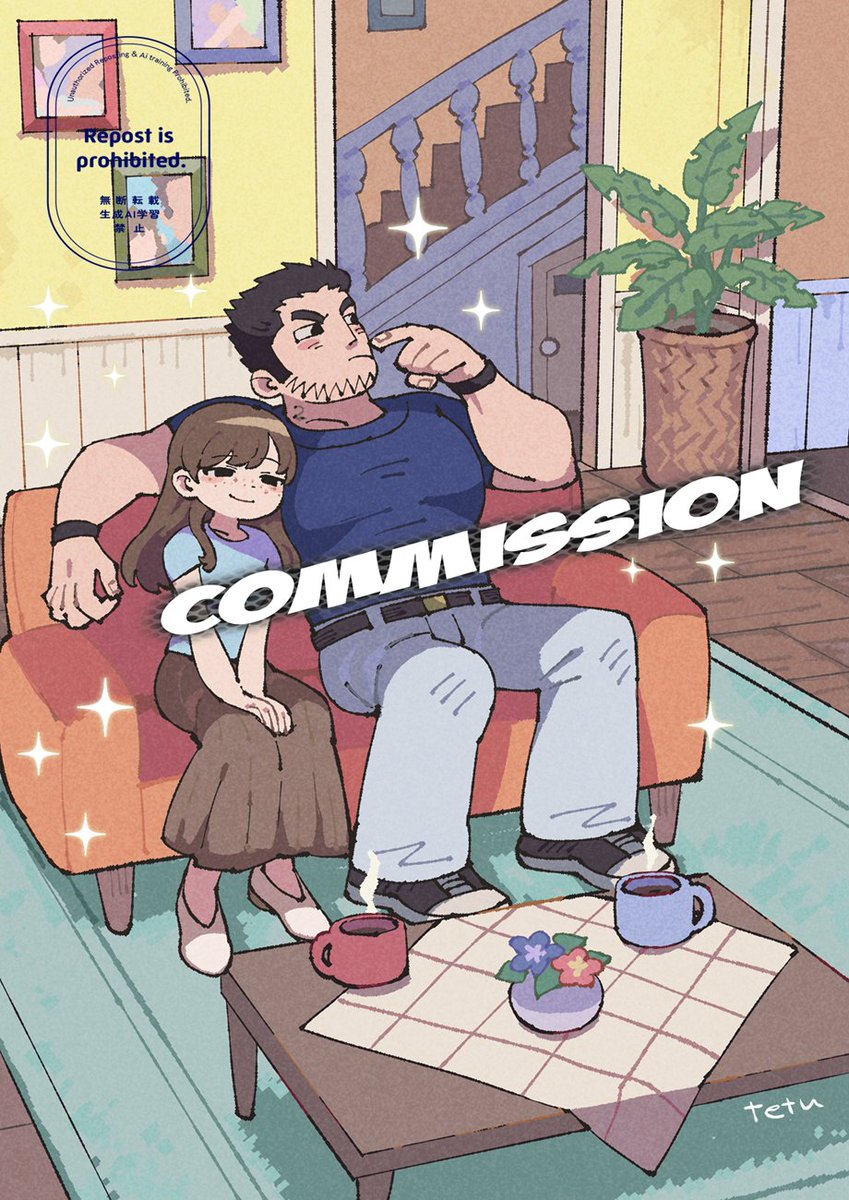 pocopocu's tweet photo. Commission
女性は依頼者様のキャラです https://t.co/XeRS0Zi1Zn