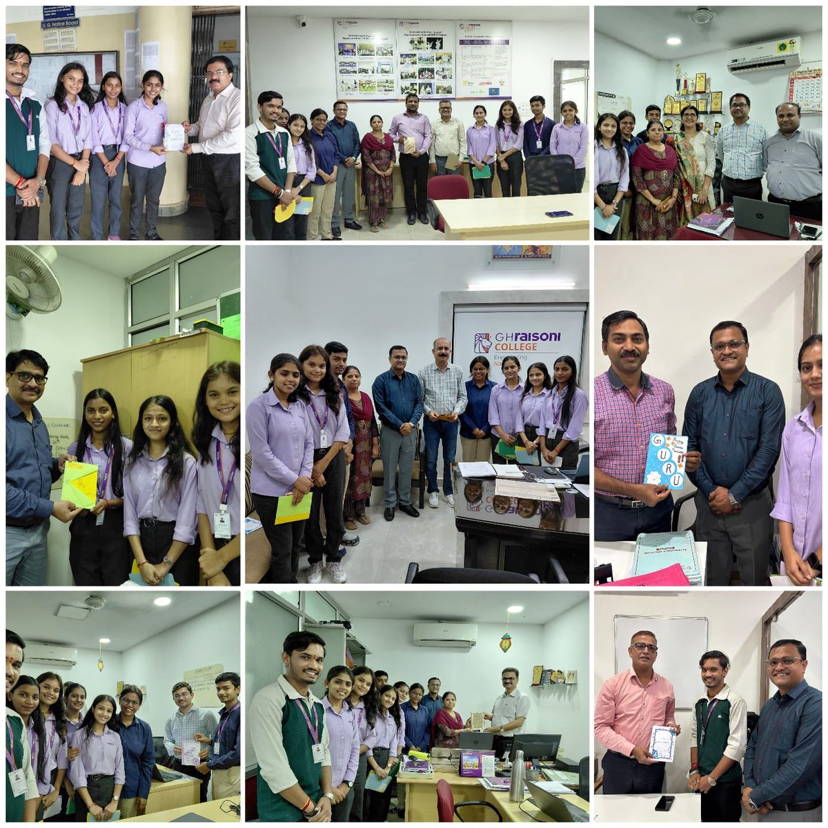 nssghrce's tweet photo. On the auspicious occasion of Guru Pournima, NSS Cell students of G H Raisoni College of Engineering expressed their heartfelt gratitude to the teaching fraternity. Students presented beautifully handcrafted greeting cards to their professors as a token of respect.
#nssghrce https://t.co/5YiHqdikqi
