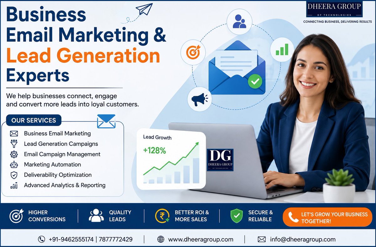 dheera_group's tweet photo. At Dheera Group, we focus on secure infrastructure, high inbox delivery, reliable hosting
🌐 Website: https://t.co/hnMeqxD9UY
📧 Email: info@dheeragroup.com
📞 Phone: +91-9462555174 | +91-7877772429
#EmailMarketing #LeadGeneration #SMTPServer #BusinessGrowth
#DigitalMarketing https://t.co/mMPnRCJv7D