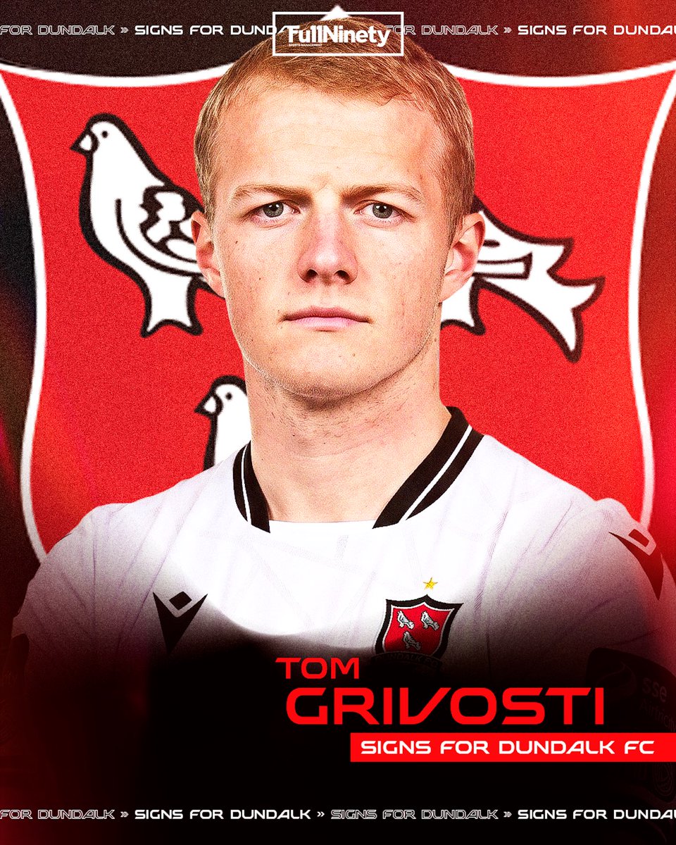 FullNinetySM's tweet photo. ✍🔴Signed, sealed, sorted! Massive congratulations to Tom Grivosti on his move to Dundalk FC ✨

You’ll smash it @TomGrivo ⚫🔥🔥

#TomGrivosti #Dundalk #DundalkFC #LOI #LeagueOfIreland #Football #NewSigning #Reds #NewChapter #FullNinety #FullNinetyFamily🧬 https://t.co/Awbq6ZkVyl
